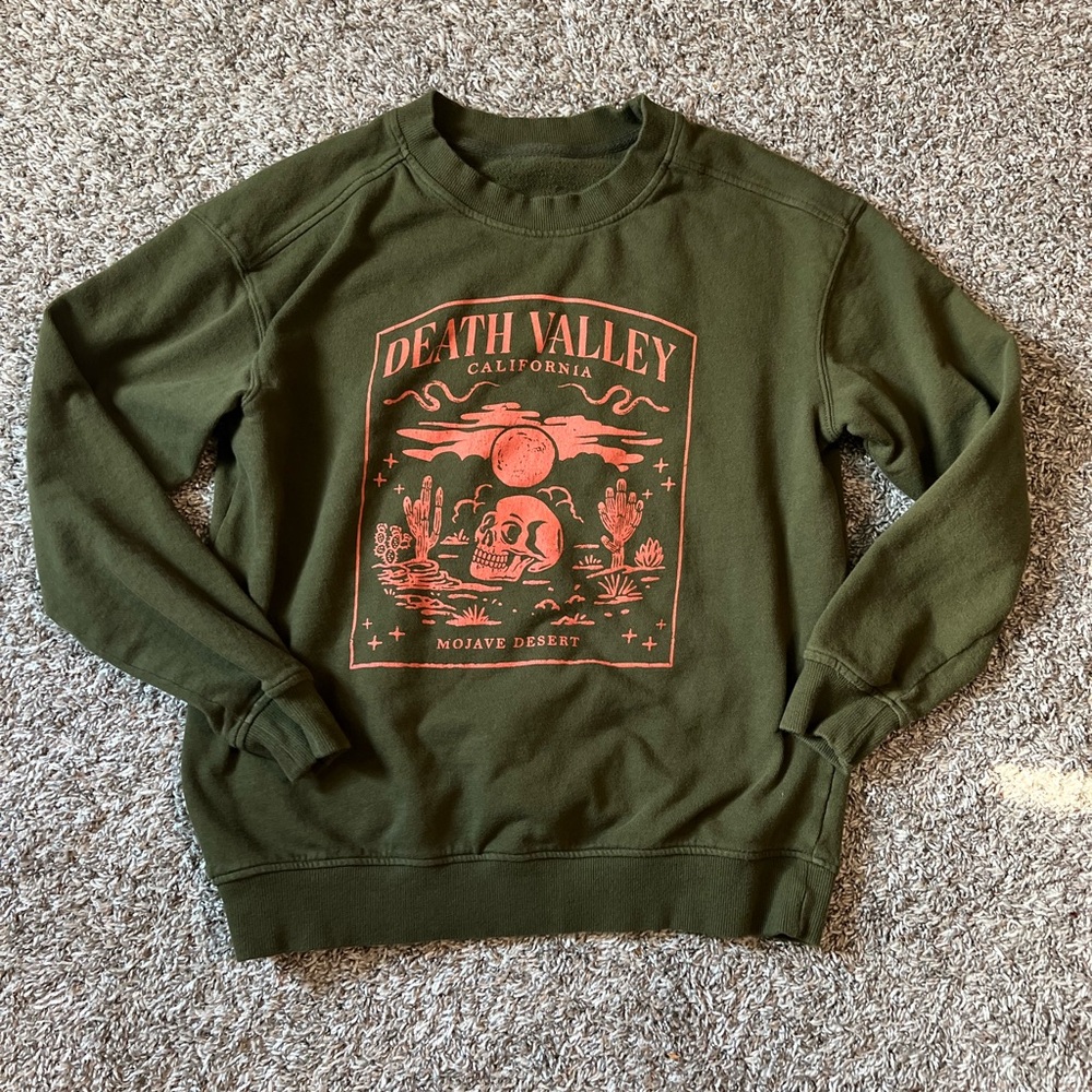 Goodfellow Pullover Olive Green Death Valley Sweatshirt